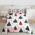 thumbnail image 2 of Homewish Kawaii Xmas Tree Full Size Comforter Sets 3-Piece for Female Men Adults,Merry Christmas Bedding Comforter Set,Polka Dots Lightweight Bedding Sets,Microfiber Bedroom Decor,Reversible, 2 of 8