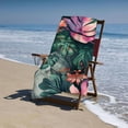 thumbnail image 4 of PHYHOO Colorful Palm Tree Leaves Oversized Quick Dry Microfiber Beach Towel Tropical Plants Lightweight Sand Free Towel Super Soft &amp; Absorbent for Travel Swimming Sports 30x60in, 4 of 8