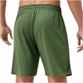 thumbnail image 3 of Men's Casual Solid Color Casual Drawstring Pockets Elastic Sports Shorts, 3 of 4