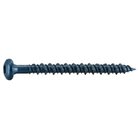 

3/16 x 2-1/4 Blue Ruspert Coated Steel Star Drive Pan Head TorqueMaster Masonry Screws