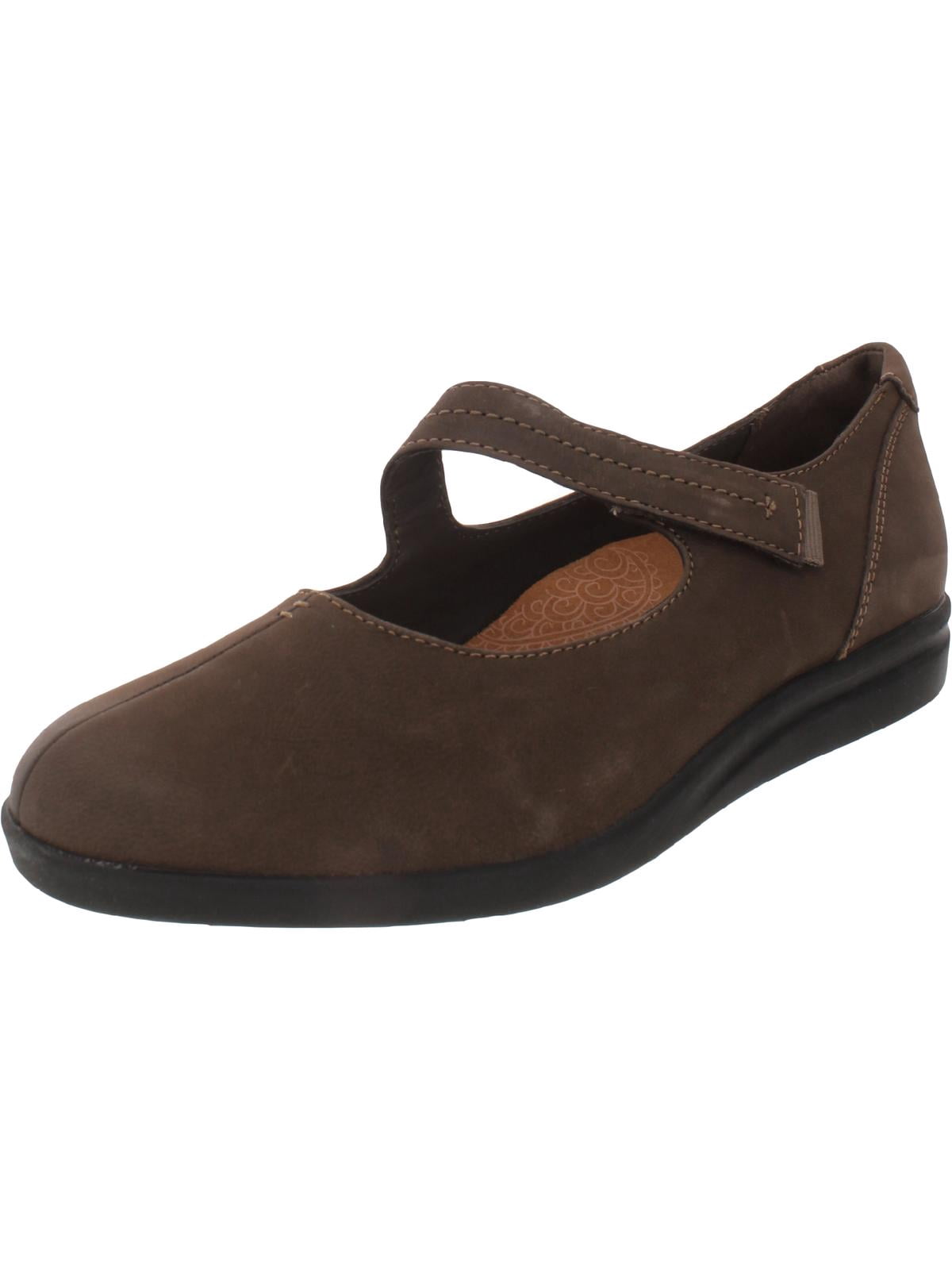 Chaussures Plates Style Mary Jane CLARKS - Marron Cuir, Pointure 7, Occasion En Bon état