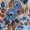 Contemporary Tapestry Blue, variant on Elephant Stock Contemporary Tapestry Blue Wall Art - Horizontal Canvas Wall Art - Living Room Wall Decor - Floral And Botanical Canvas - Blue And Beige Decor By Silvia Vassileva - 12" x 8"