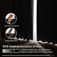 thumbnail image 2 of Blackout Curtains, 52 x 84 inch Blackout Curtain 2 Panels, Thermal Insulated Room Darkening Drapes for Bedroom, Privacy Protection & Noise Reduce, Dark Gray, 2 of 7