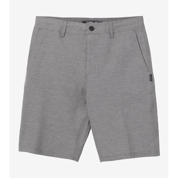 O'NEILL Reserve Light Check 21" Hybrid Shorts - Size: 34 - Graphite