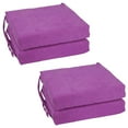 thumbnail image 4 of Blazing Needles Set of 4 Indoor Microsuede Chair Cushions, Ultra Violet, 4 of 4