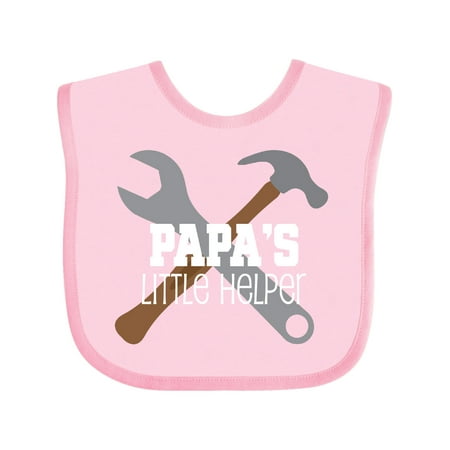 

Inktastic Papa Little Helper Gift Baby Boy Bib