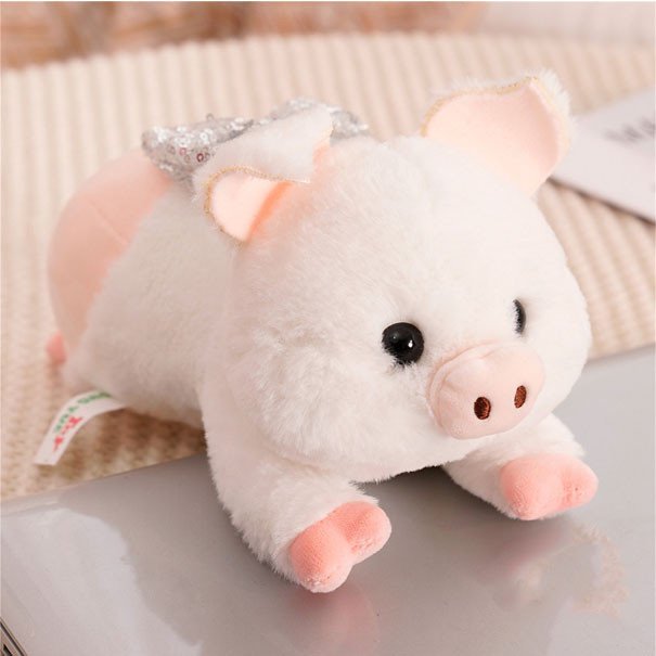keusn cute pig shaped throw pillow toys fluffy cute animal appearance