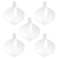 thumbnail image 2 of Fiudx Copo de Nieve Acrílico Navideño, Diseño Transparente En Blanco, Decoración Manuscrita Diy, Juego de 5 Piezas, Manualidades para Fiestas, Tarjetas de Mesa de Boda, Adornos para Árbol, 2 Mm de Gr, 2 of 7