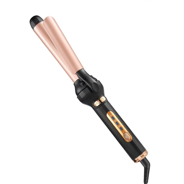 Rizador de pelo con barril de cerámica de 3 cm (1,18 pulgadas), moldeador de pelo giratorio automático con 3 ajustes de calor para cabello largo y corto.