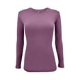 thumbnail image 2 of Natural Uniforms Under Scrub Tee Crew Neck Long Sleeve T-Shirt Underscrub Tee (Argyle Purple, XX-Small), 2 of 6
