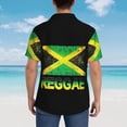 thumbnail image 5 of British Flag Chain Mens Hawaiian Shirt Short Sleeve Casual Button Up Tropical Summer Beach Shirt, 5 of 9