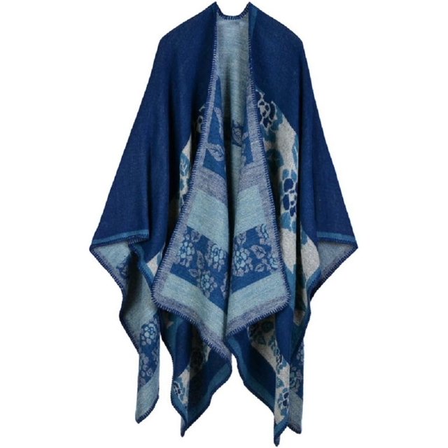 LinYooLi Women's Fashion Winter Oversized Blanket Poncho Cape Shawl Cardigans