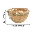 thumbnail image 3 of 1/2/4 Pieces Bird Nest,Natural Wicker Woven Nest Pans,Small Bird Nest Boxes Cage,Hanging Bird Bedding Nesting Cage Accessories for Parrot Budgie, 3 of 5