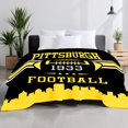 thumbnail image 5 of Black Gold Throw Blanket for Men Women Kids, Super Soft Plush Fuzzy Fleece Blanket for Bed Sofa Living Room 80"X60", 5 of 6