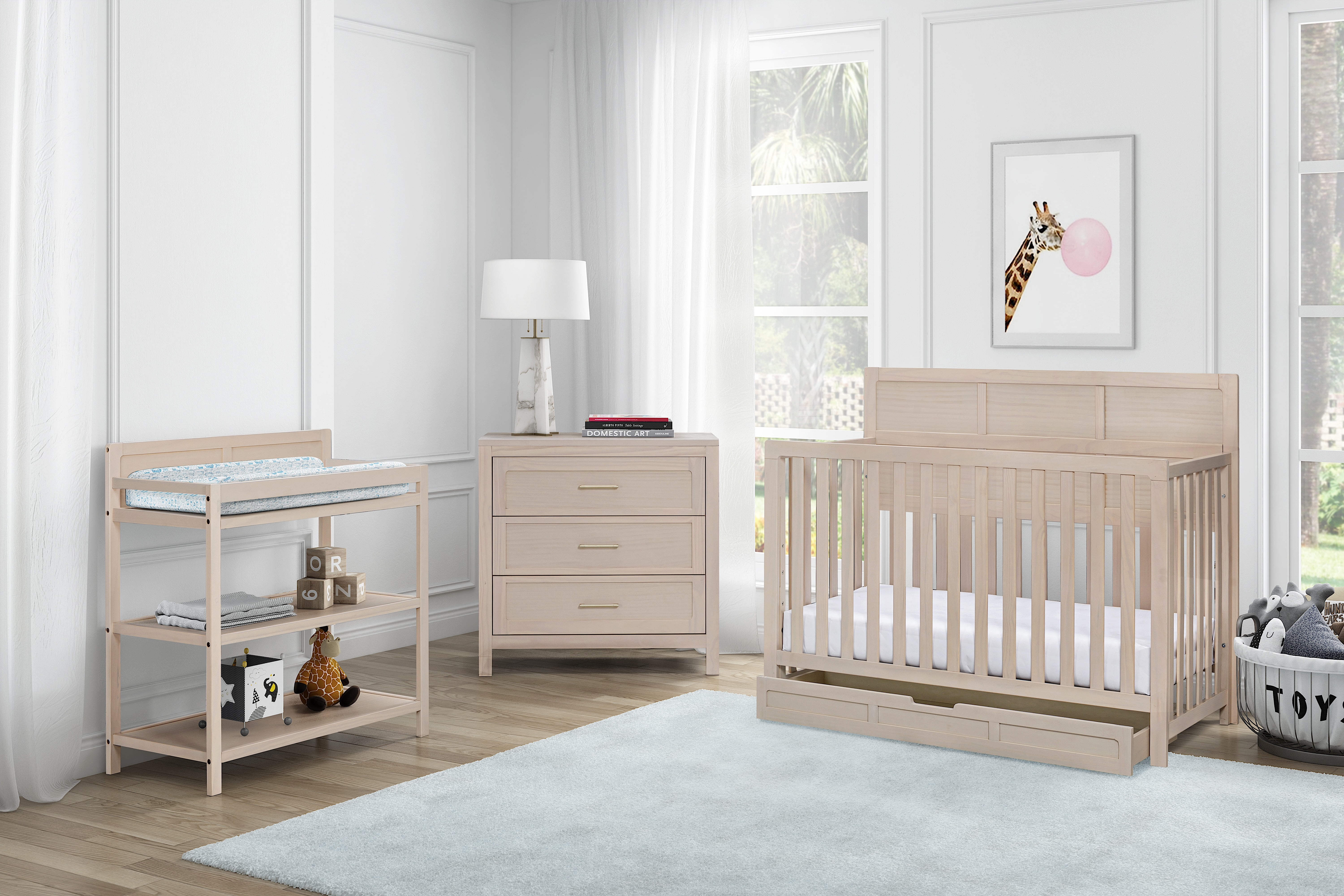 Suite Bebe Reign Changing Table in Washed Natural