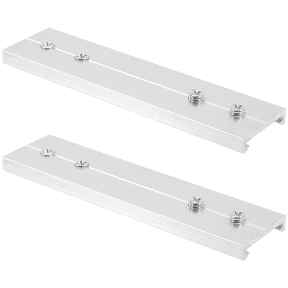 GETAJGHSD 2Pcs Track Connectors Silver Aluminum Alloy for Heavy Curtain Tracks