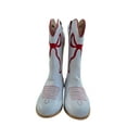 thumbnail image 5 of Girls embroidered bow western cowboy boots Red 13 toddler, 5 of 14
