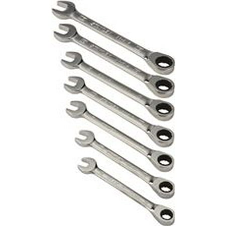 - STANLEY 94-543W 7-Piece Ratcheting Wrench Set, MM