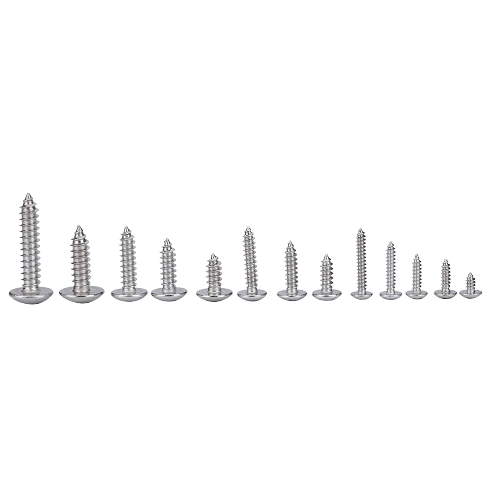 M3,M6 Self,Tapping Screws 180,Piece Kit, Stainless Steel, Durable  Corrosion Resistant