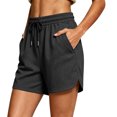 thumbnail image 3 of Women's Gym Athletic Shorts Summer Comfy Cotton Lounge Casual Sweat Shorts with Pockets, 2XL, 3 of 7
