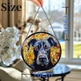 thumbnail image 3 of Great Dane Stained Glass Suncatcher Window Hangings Colored Handmade Glass Suncatcher Crafts Kits for Indoor Garden Christmas Decoration 16x16cm(1), 3 of 7