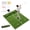 Style 1: 5'x4' Golf Mat with 22mm + 45mm Base, variant on 5'x4' Golf Hitting Mat with Guide Line, 9 Tee Positions, Indoor Outdoor Practice Turf, Heavy Duty Swing Mat, Includes Balls, Tees & Strap