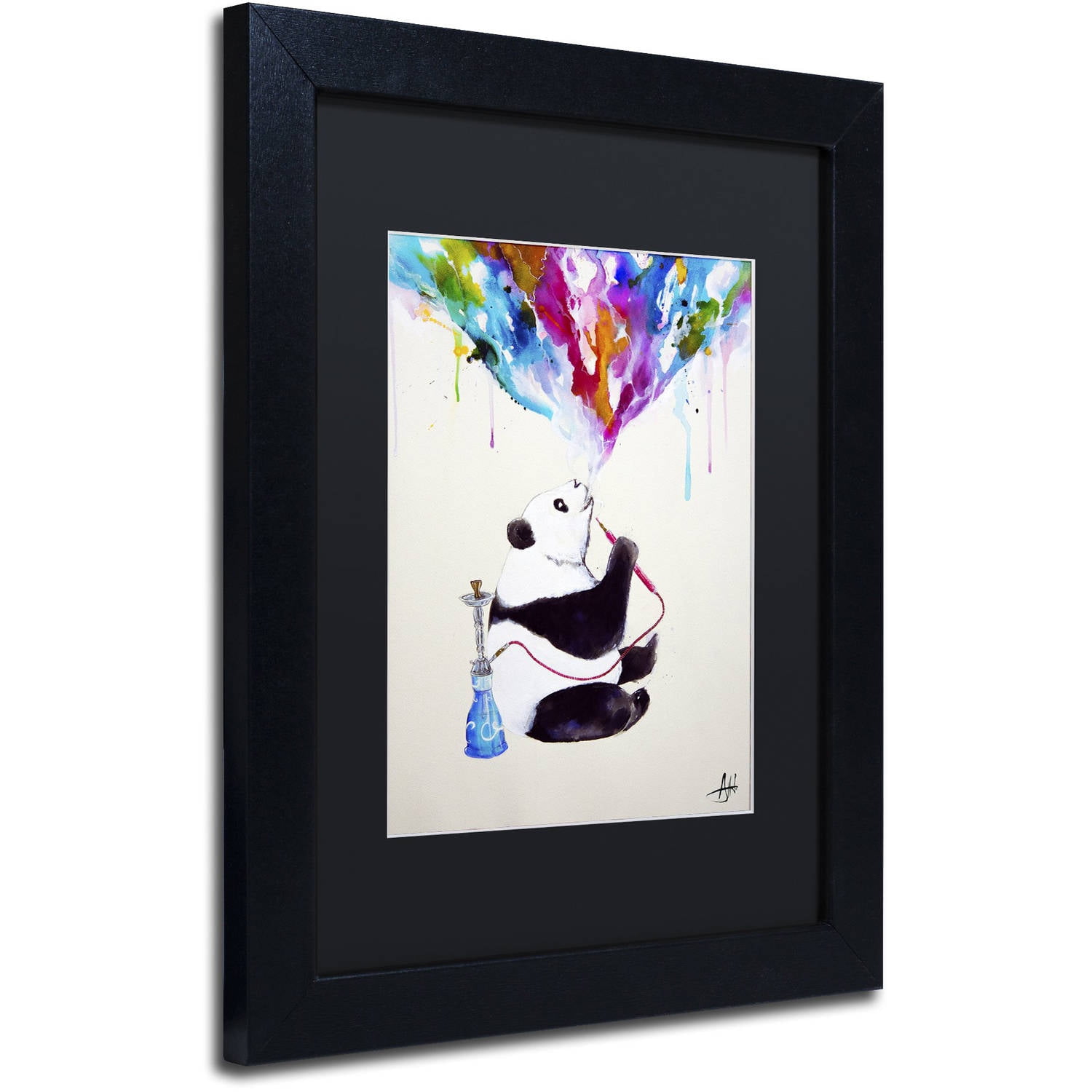 Trademark Fine Art 'Chai' Canvas Art by Marc Allante, Black Matte, Black Frame
