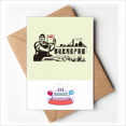 thumbnail image 1 of Chine Rouge Éducation Propagande Confrontation Joyeux Anniversaire Cartes de Voeux Enveloppes Vierges, 1 of 3