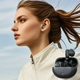 thumbnail image 3 of Eoozwa Wireless Bluetooth Earbuds Semi In Ear with 50H Playtime Bluetooth Low Latency for Gaming Sweatproof Touch Control Multi Device Compatible for Sports and Calls, 3 of 6