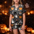 thumbnail image 2 of OJSFQUFP Girls Shorts Set Toddler Short Sleeve Print Shirts Tops Pants Outfits Button, 2 of 6