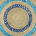 thumbnail image 4 of Oussum Hand Woven Natural Jute Area Rug Round Indoor Home Décor Area Runner Online, 4 of 6