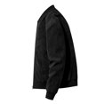 thumbnail image 7 of FRSASU Men's Suede Bomber Jacket Zip‑Up Stand Collar Long Sleeve Casual Lightweight Outerwear with Side Pockets Black, 7 of 7