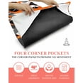 thumbnail image 3 of Abstract Stripes Yoga Towel for Hot Yoga Non Slip, Retro Modern Orange Black Gray Lines Yoga Mat Towel Absorbent Yoga Sweat Towels Microfiber Hot Yoga Blanket for Bikram Pilates 26"x74", 3 of 7