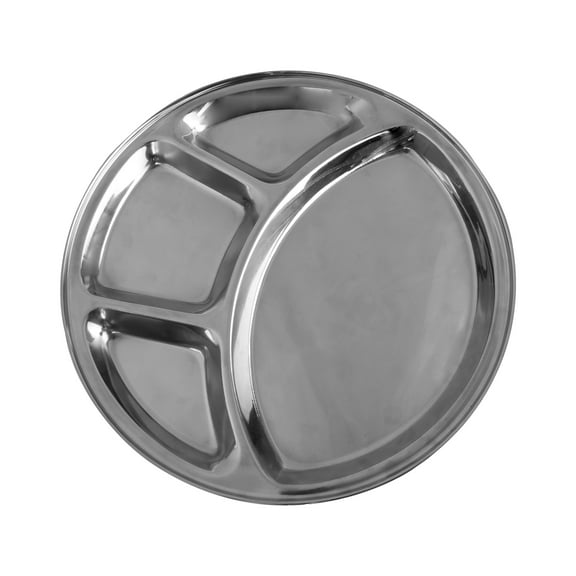 Excellante 12 1/2" 4- compartment tray, stainless steel, comes in each