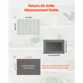 thumbnail image 2 of KFFKFF Return Air Filter Grille, Fits W30 x H20in Duct Opening Size, Filter Included, Return Air Vent Cover for Wall, Powder-Coated Steel Return Air Grill Detachable Face/Door for 1 inch Filters, 2 of 9