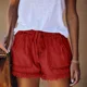 thumbnail image 5 of Summer Women's Wholesale Price Loose Straight Leg Denim Shorts Ruffled Large Pockets Casual Commuting Daily Foe Women, 5 of 5