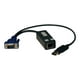 Tripp Lite USB Single Server Interface Unit Virtual Media KVM Switch HD15 USB RJ45 TAA - Extenseur KVM - jusqu'à 98 Pieds – image 1 sur 6