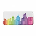 thumbnail image 1 of City Computer Mouse Pad, Colorful City Skyline Abstract Skyscraper Silhouettes Geometric Arrangement American, Rectangle Non-Slip Rubber Mousepad X-Large, 35" x 15", Multicolor, by Ambesonne, 1 of 2