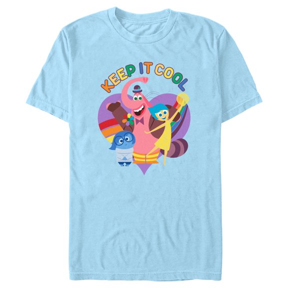 Men's Inside Out Keep It Cool Rainbow Heart Graphic T-Shirt