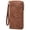 a-brown(GLQ270), variant on GAEKEAO Womens Wallet RFID Blocking Leather Wristlet Purse Large Capacity Card Holder Long Ladies Wallet Zip Around Clutch