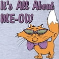 thumbnail image 2 of CafePress - FIN All About Meow Cartoon Cat Baby Football Bodys - Cute Infant Baby Football Bodysuit, 2 of 3