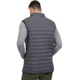 thumbnail image 3 of Mapamyumco Men's Lightweight Puffer Vest Outdoor Warm Sleeveless Jackets Recycled Insulation Grey M, 3 of 7