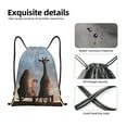 thumbnail image 6 of Bingfone Elephant Giraffe Drawstrings Backpacks Bags For Men Women Gym Drawstrings Bag, 6 of 9