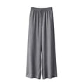 thumbnail image 4 of 2026 Linen Drawstring Pants for Women High Waisted Pants Straight Leg Trousers Elastic Waist Trousers with Pockets Business Work Pants Solid Color Long Trousers Lounge Palazzo Pants Comfy Trousers L, 4 of 5