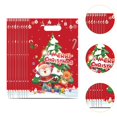 thumbnail image 6 of balikha 10Pcs Christmas Gift Bag Christmas Treat Bag Multifunctional Decoration Goody Bag Tote Bag for Presents Festival Xmas Biscuit C, 6 of 9