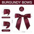 thumbnail image 3 of XKHAZA 50 Pack Satin Ribbon Twist Tie Bows 3.5" Pre-Tie Bows for Christmas Premade Gift Bows for Treat Bags Cake Pop Crafts Gift Bag Wedding Favors Goodies Bagging Party Decorations, 3 of 4