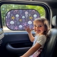 thumbnail image 3 of Yuyamidu Jellyfish Car Window Shade for Baby Starfish Car Shades for Side Window 2 Pcs Car Side Window Sun Shades Universal Auto Interior Accessory, Purple, 3 of 7
