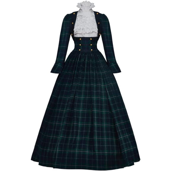 Victorian Southern Belle Ball Gown Civil War Dress Blue Evening Dress