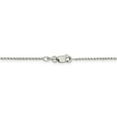 thumbnail image 3 of 925 Sterling Silver 1.25mm Twisted Box Chain; 18 inch; Lobster Clasp; for Adults and Teens; for Women and Men, 3 of 5