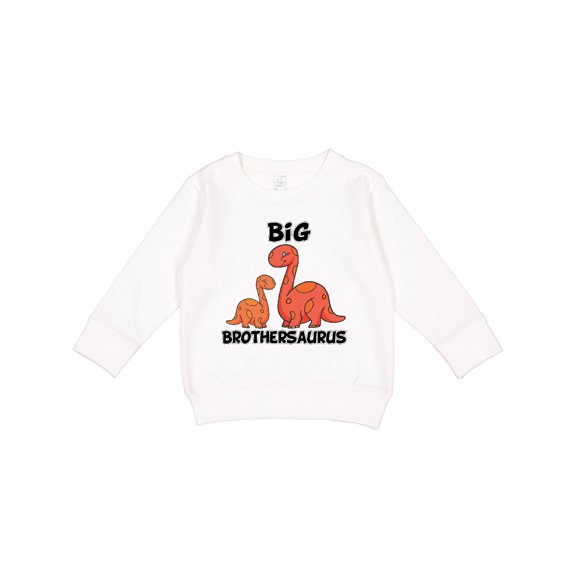 Inktastic Big Brothersaurus with Cute Sibling Dinosaurs Toddler Sweatshirt